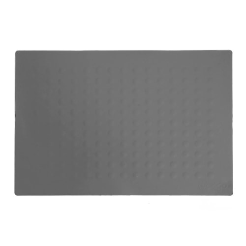 Textured Pet Bowl Placemat, Gray